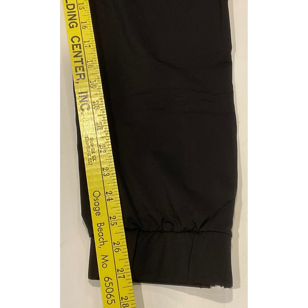 ZYIA Black Everywhere Zipper Jogger Slim tapered fitLow-profile hip pockets XL - Picture 14 of 15